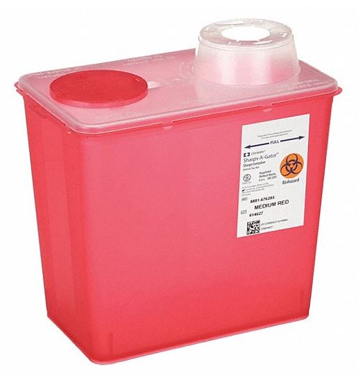 Monoject Chimney Top Sharps Containers (Covidien)