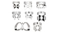 Ivory Rubber Dam Clamps (Heraeus Kulzer)