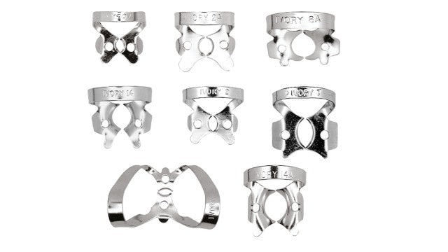 Ivory Rubber Dam Clamps (Heraeus Kulzer)