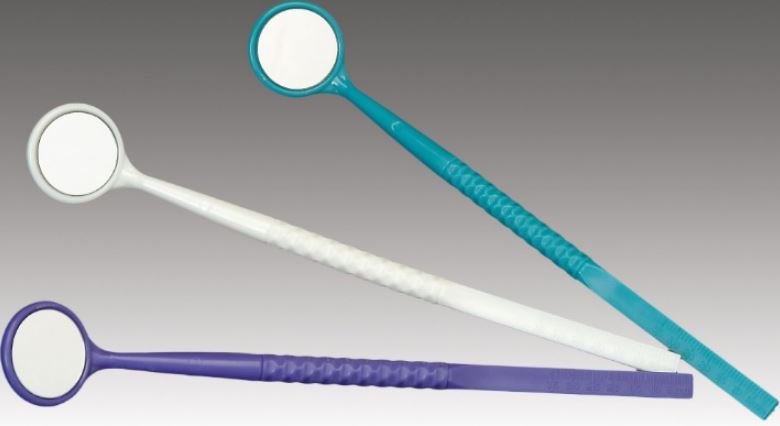 Disposable Mouth Mirrors #4 (Plasdent)
