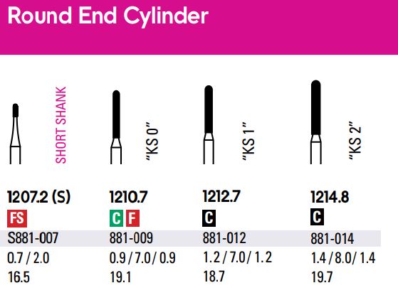 Neo Diamond - Round End Cylinder (Microcopy)