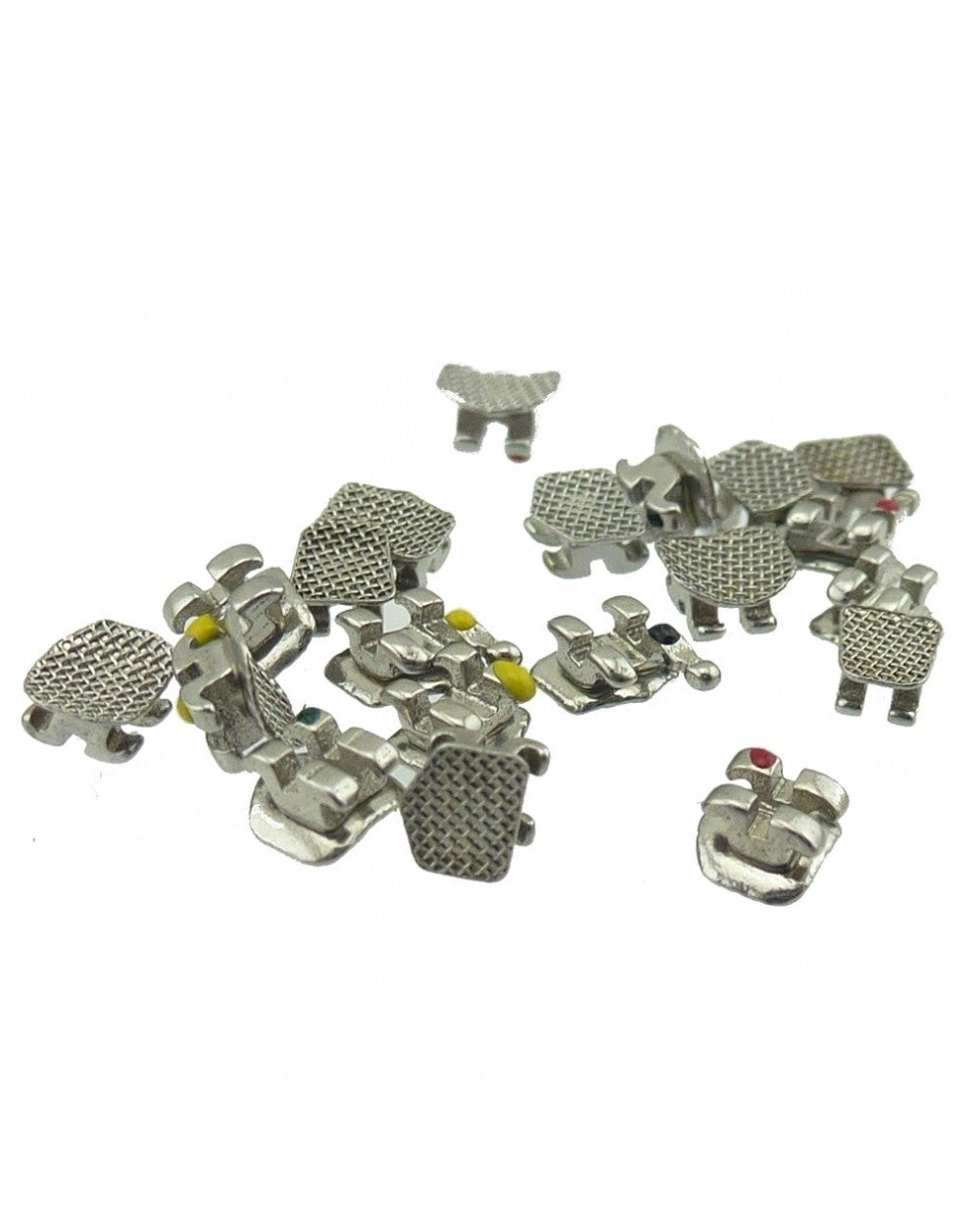 Stainless Steel Bracket & Straight Wire .018 Slot