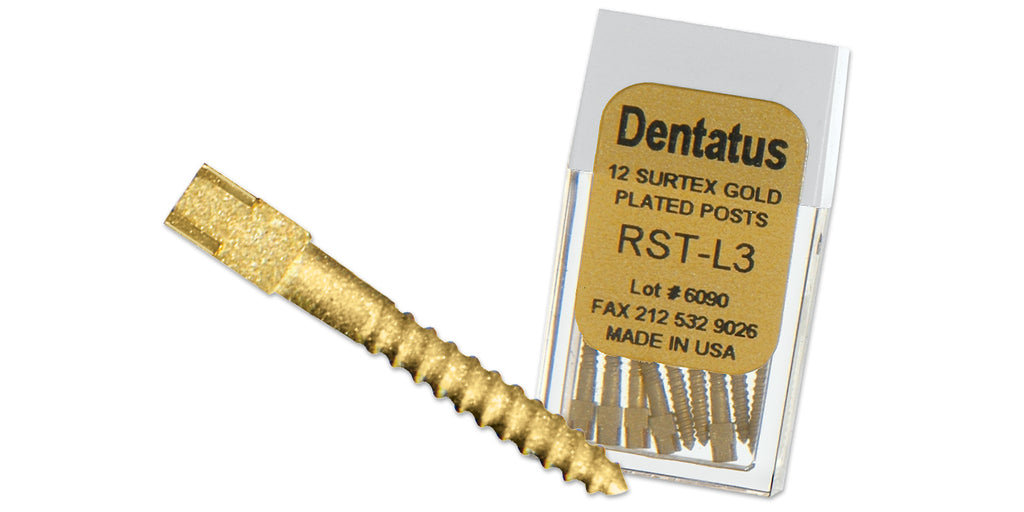 Surtex Screw Post Refill (Gold Plated) (Dentatus)