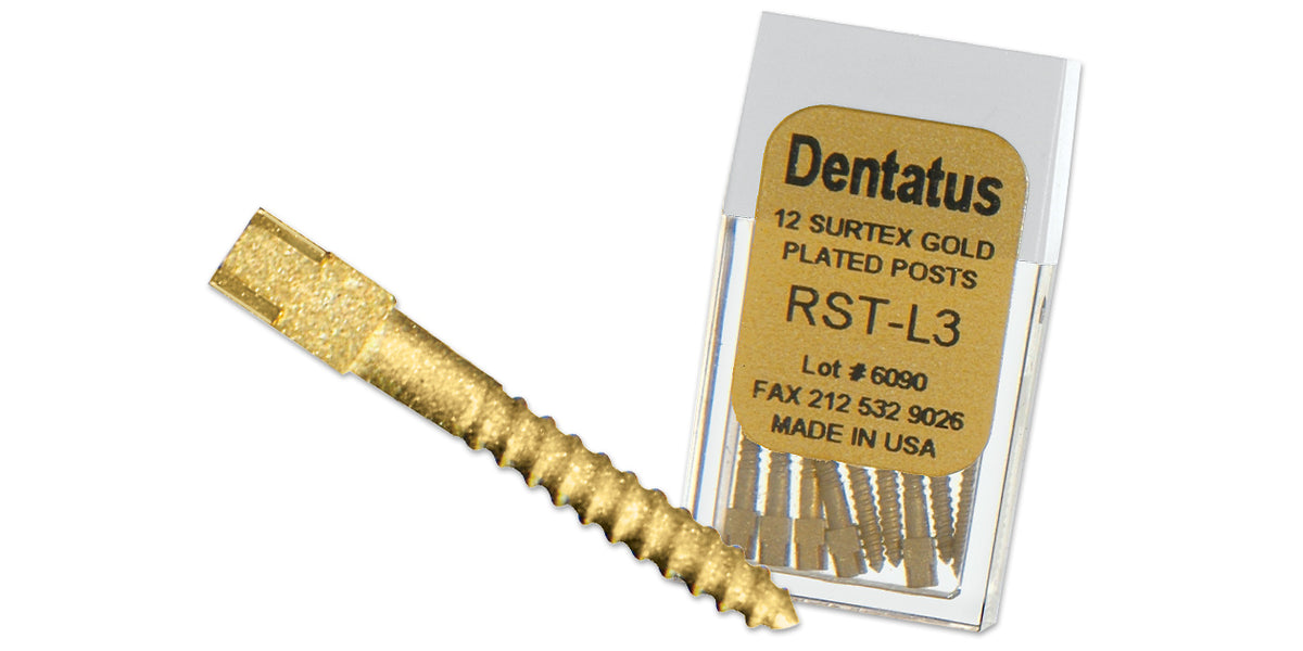 Surtex Screw Post Refill (Gold Plated) (Dentatus)