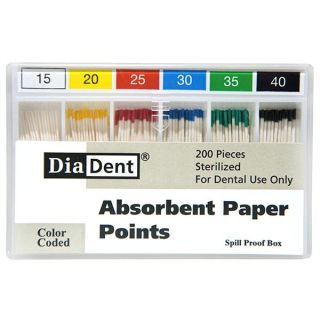 Spill Proof Absorbent Paper Points (Diadent)