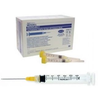 Monoject Endo Irrigating 3cc Syringes w/Needle